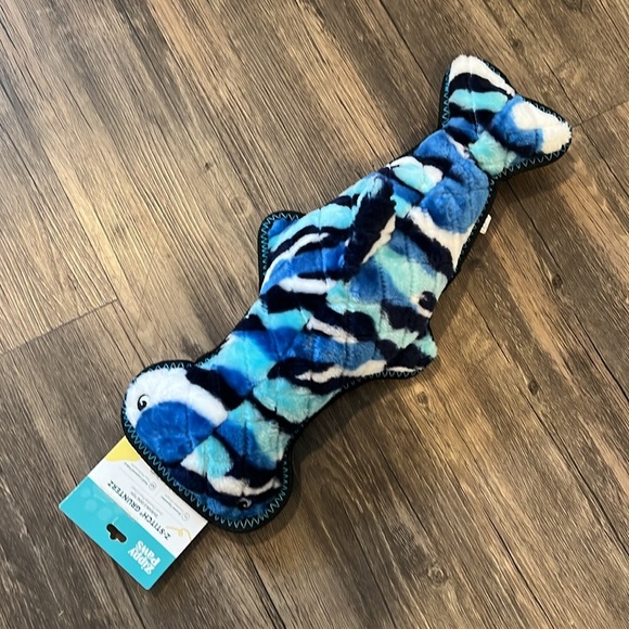 NWT ZIPPY PAWS Blue and Black Plush HAMMERHEAD Shark Toy HAMILTON HAMMERHEAD - Picture 11 of 11